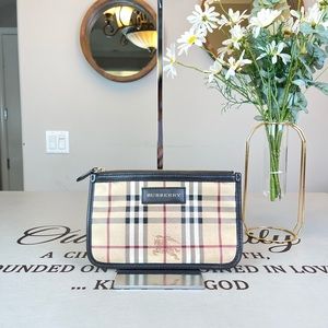 Burberry Signature Logo Small Clutch Pouch Wallet